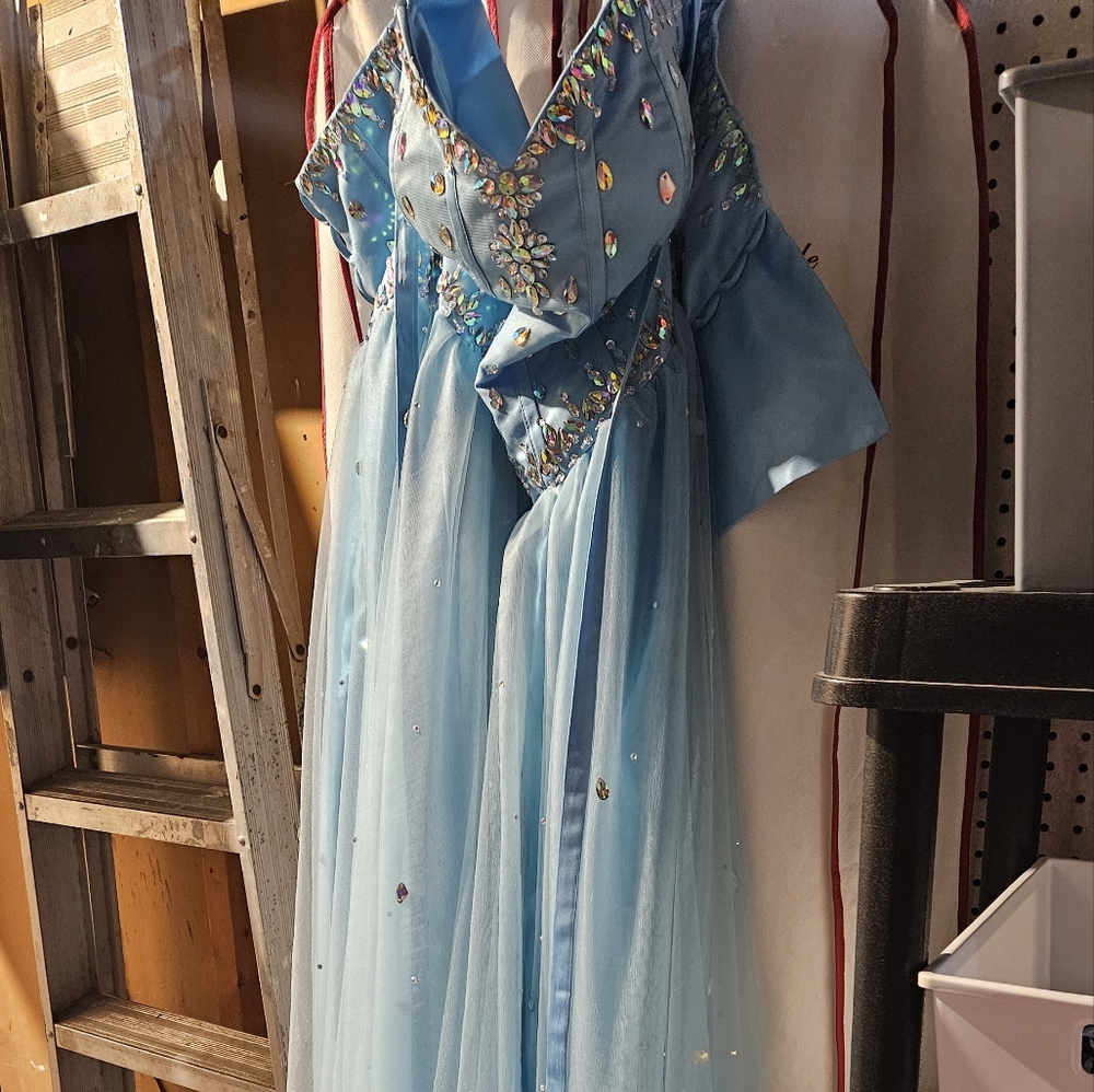 Plus size dress baby blue size 18